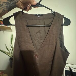Madewell Chocolate Brown Vest
